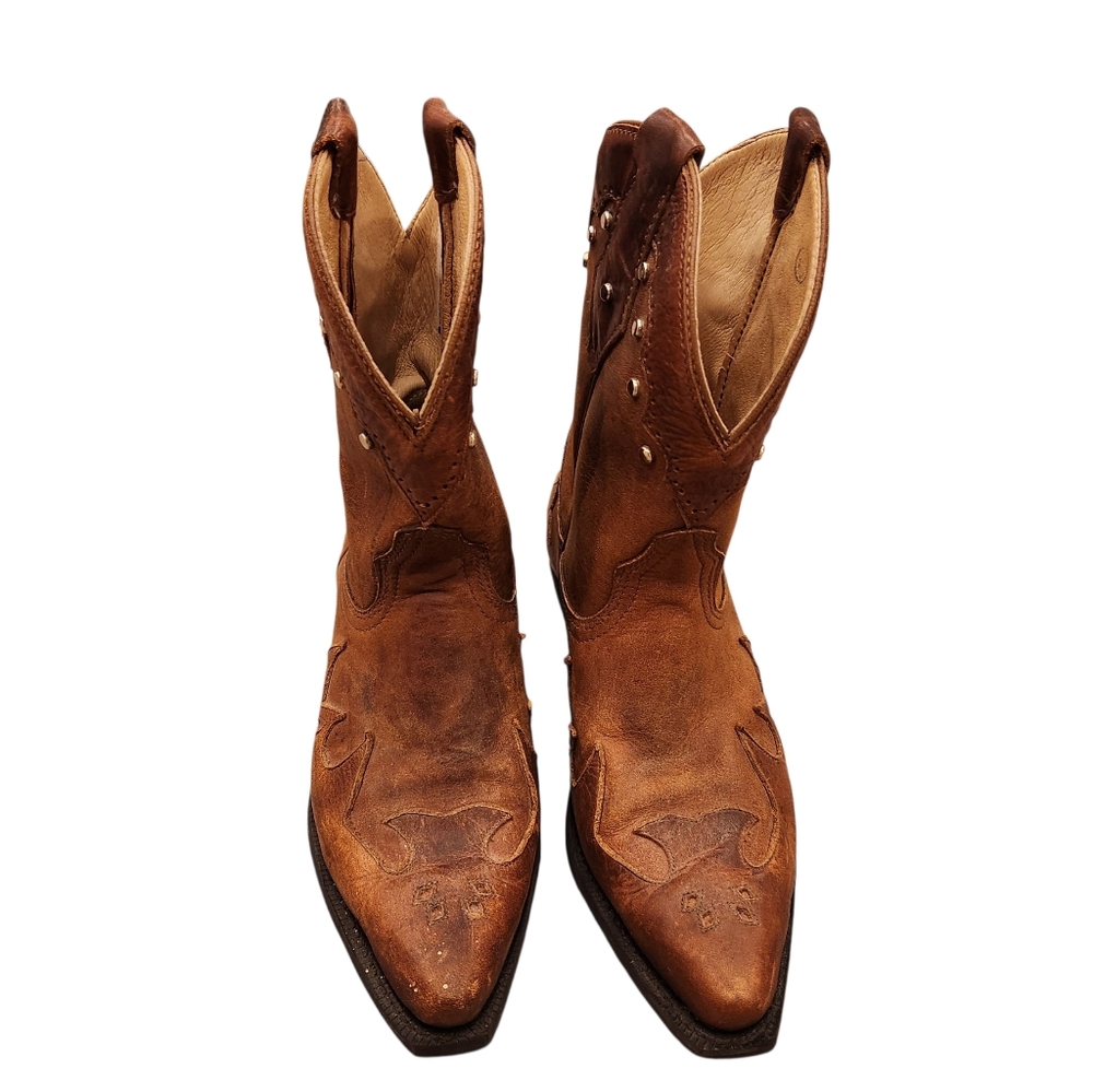 Canada West Boots Women's Brown Leather Ankle Boots